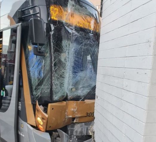 Tram accidenté