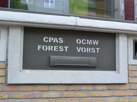 Boite aux lettre du CPAS de Forest